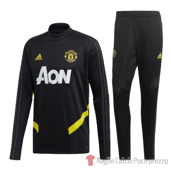 Tuta da Track Manchester United Bambino 2019/2020 Nero e Giallo - Clicca l'immagine per chiudere